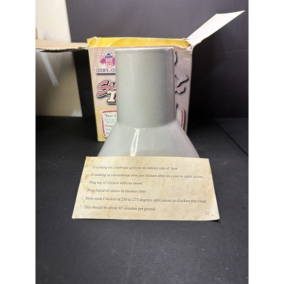 Cooks Choice  Sittin' Chicken  Ceramic  Steamer Original Box Beer Can Turkey - Picture 12 of 12